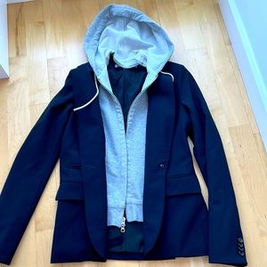 Veronica Beard blazer with detachable hood and front